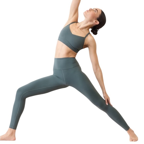 Athleta Elation 7/8 Tight Green Size Small Petite - Picture 1 of 8